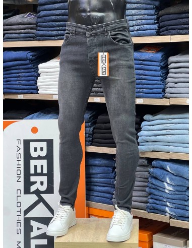Jeans Berkaly noir sablé