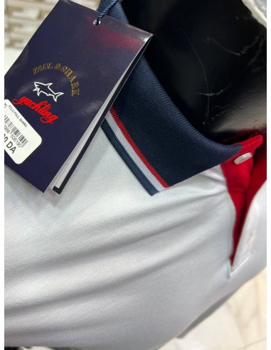 Pull Paul & Shark blanc Col Polo Demi-manches : Élégance et Décontraction