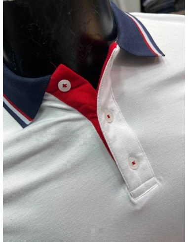 Pull Paul & Shark blanc Col Polo Demi-manches : Élégance et Décontraction