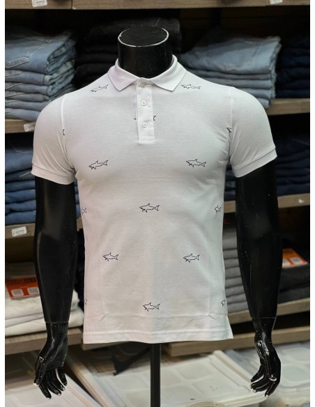 Pull Paul & Shark Blanc Col Polo Demi-manches : Élégance et Décontraction Pull Paul & Shark Blanc Col Polo Demi-manches : Élégance et Décontraction