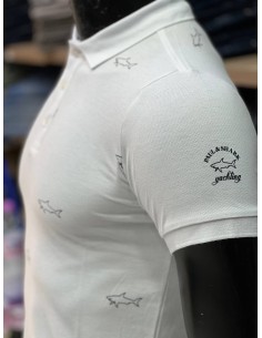 Pull Paul & Shark Blanc Col Polo Demi-manches : Élégance et Décontraction 2