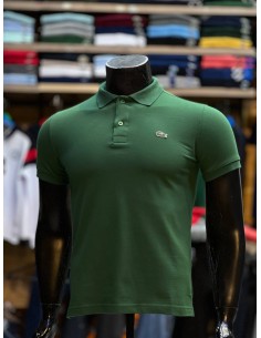 Pull Lacoste Vert Col Polo Demi-manches : Élégance et Décontraction