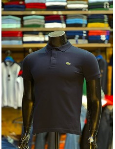 Pull Lacoste Bleu nuit Col Polo Demi-manches : Élégance et Décontraction
