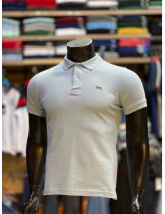 Pull Lacoste Bleu Turquoise Col Polo Demi-manches : Élégance et Décontraction