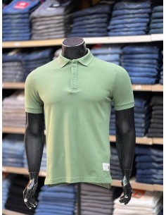 Pull Tommy Hilfiger - Pull Vert d'eau Col Polo demi-manches - Sobriété raffinée