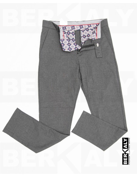 Pontalon classique Gris chiné